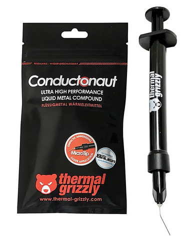 Pasta Térmica Metal Líquido Thermal Grizzly Conductonaut CPU GPU 1g Alta Conductividad